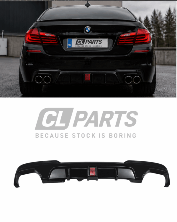 BMW F10 F11 Jarruvalollinen competition takadiffuusori kiiltävän musta