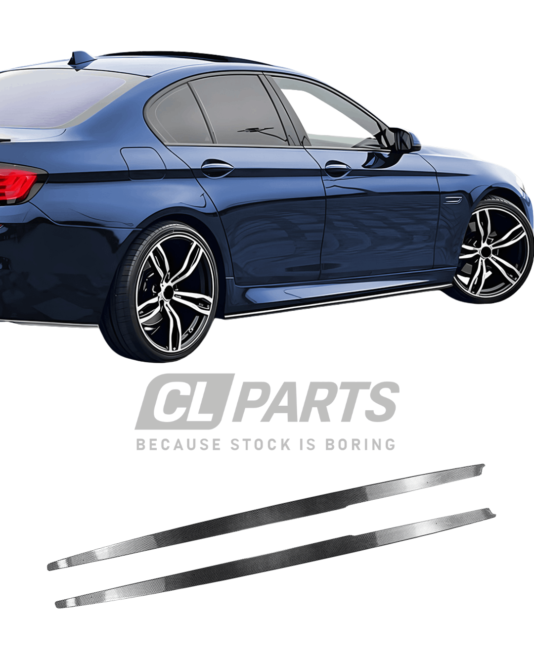 BMW F10 F11 M-Sport helmojen levikkeet/lisäosat Carbon Look