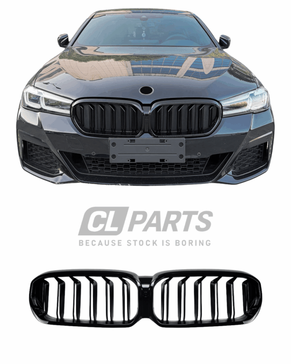 BMW G30 G31 LCI 20-24 M5 Look munuaiset kiiltävän musta