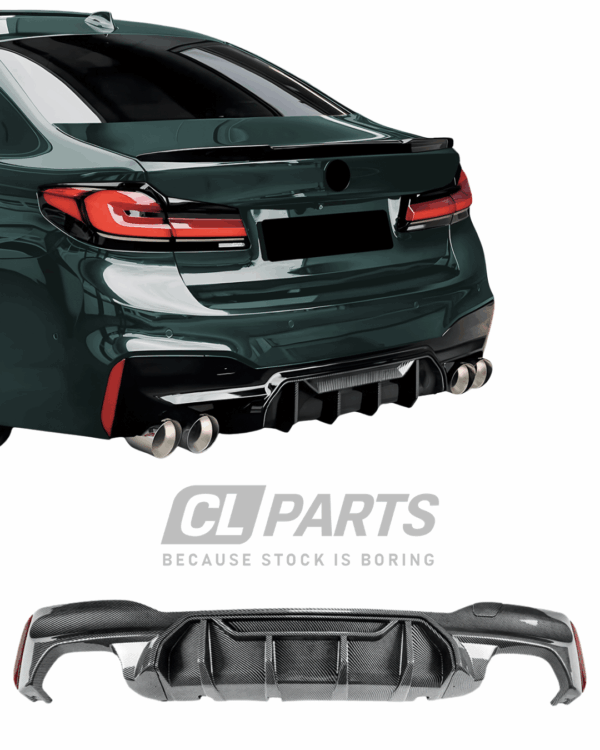 BMW G30 G31 16-23 M5 Competition-look diffuusori Hiilikuitu look