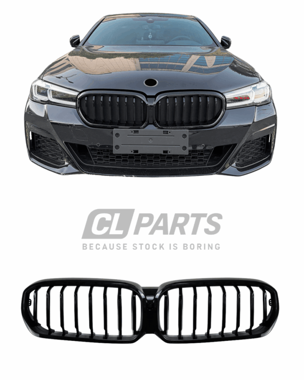 BMW G30 G31 LCI 20-24 Single munuaiset kiiltävän musta
