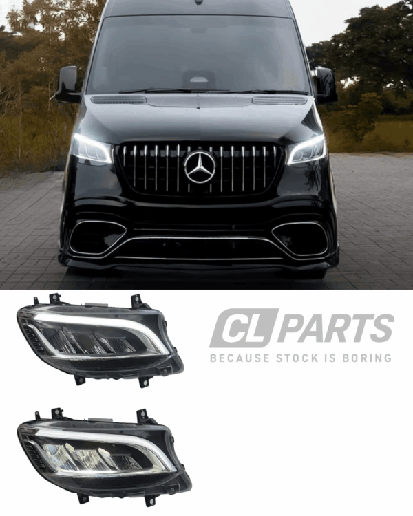 MB Sprinter W907 2018-> FULL LED ajovalot halogeenivalojen tilalle