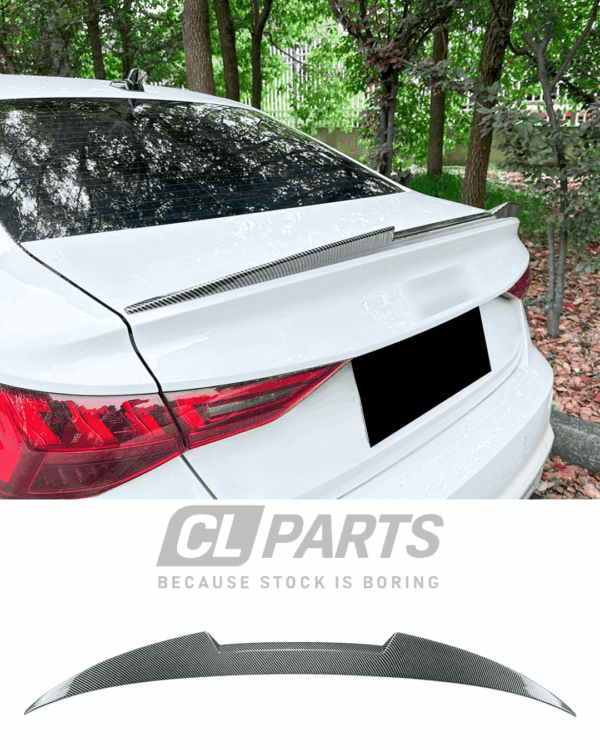 Audi A3 8Y Sedan M4-look takaspoileri carbon look