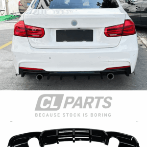 BMW F30 F31 M-Sport takadiffuusori kiiltävän musta
