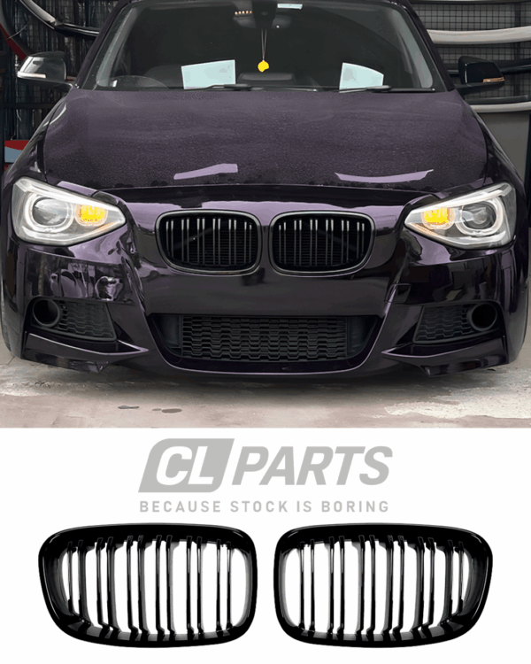 BMW F20 F21 11-15 Kiiltävän mustat munuaiset M-look