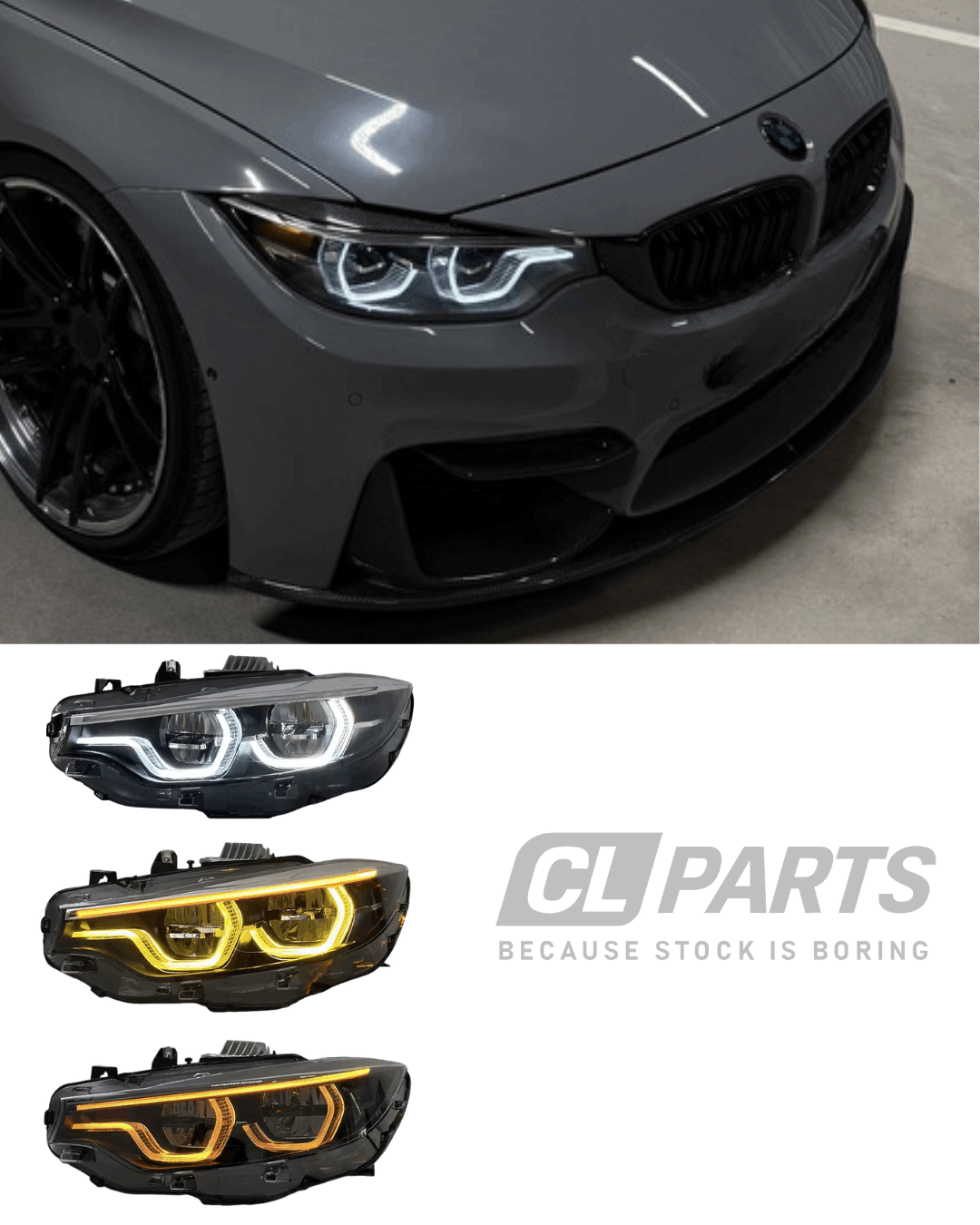 BMW F32/F33/F36 & F80/F82/F83 Lci icon v3. Led-ajovalot