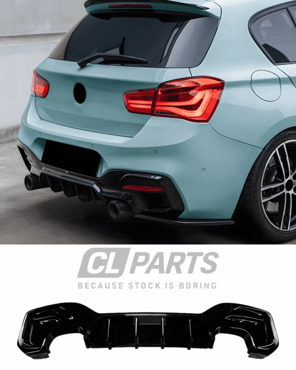 BMW F20 15-19 M-performance look diffuusori kiiltävän musta